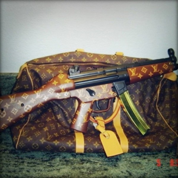 35 Things That Shouldn’t Be Louis Vuitton-Monogrammed - Louis Vuitton assault rifle photo