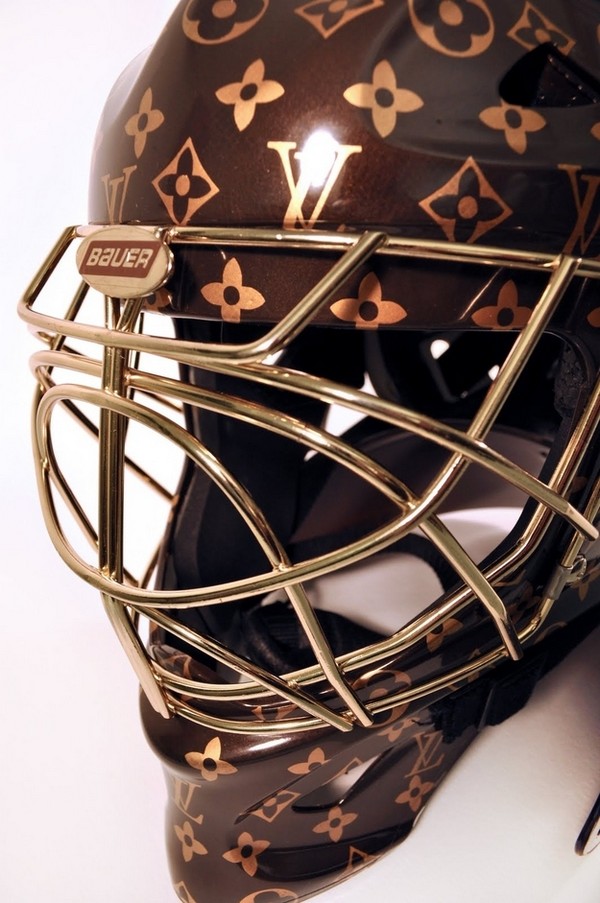 35 Things That Shouldn’t Be Louis Vuitton-Monogrammed - Louis Vuitton hockey goalie helmet photo