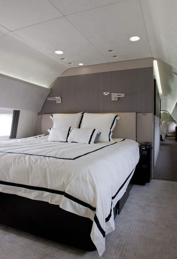 BBJ Interior - The master bedroom of this 737 BBJ