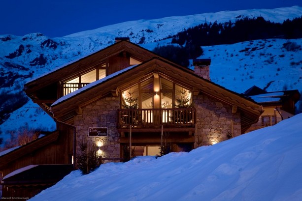 Chalet Floralie at Night