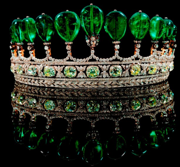 #4 Emerald and Diamond Tiara: .7 Million