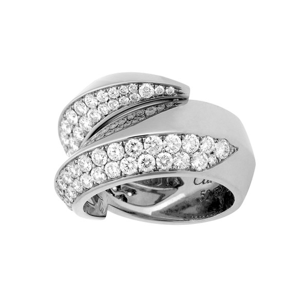 Cartier Panthère ring in white gold, diamonds (,500)