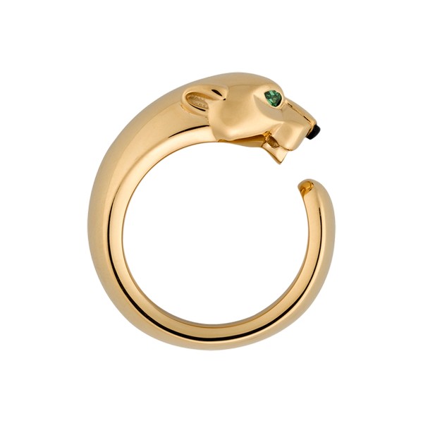 Cartier Panthère ring in yellow gold, onyx, tsavorite (,050)