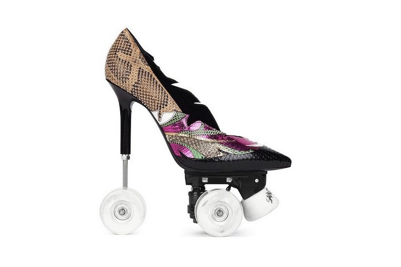 Anya 100 Patch Pump Roller Yves - Saint Laurent's Stilettos on wheels