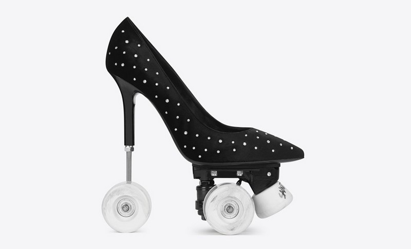 Anya 100 Patch Pump Roller Yves - Saint Laurent's Stilettos on wheels