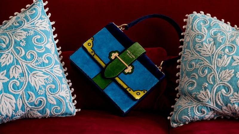 Prada Velvet Cahier handbags
